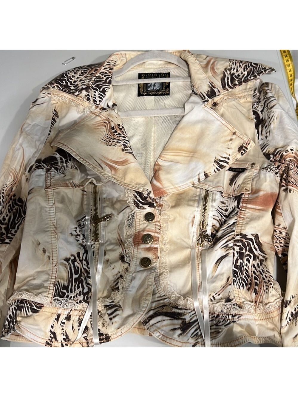 Capponi Perani Cappopera Jeans Jacket EU 46 Made in Italy - Picture 11 of 16